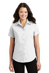 DISCONTINUED Port Authority® Ladies Short Sleeve Value Poplin Shirt