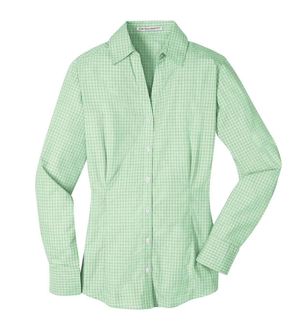 DISCONTINUED Port Authority® Ladies Plaid Pattern Easy Care Shirt