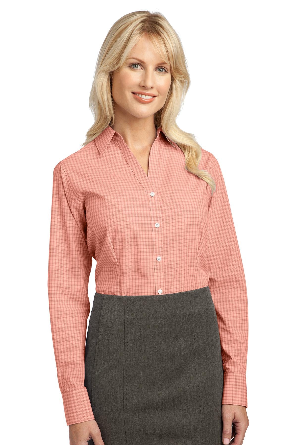 DISCONTINUED Port Authority® Ladies Plaid Pattern Easy Care Shirt