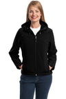 Port Authority® Women's Textured Hooded Soft Shell Jacket