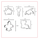 Mardi Gras Cookie Cutter 6 Pc Set L9020