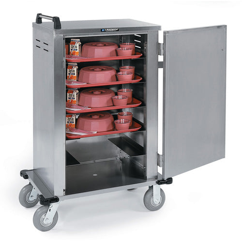 Lakeside 5500 Stainless Steel Late Tray Delivery Cart, 6 Tray Cap.