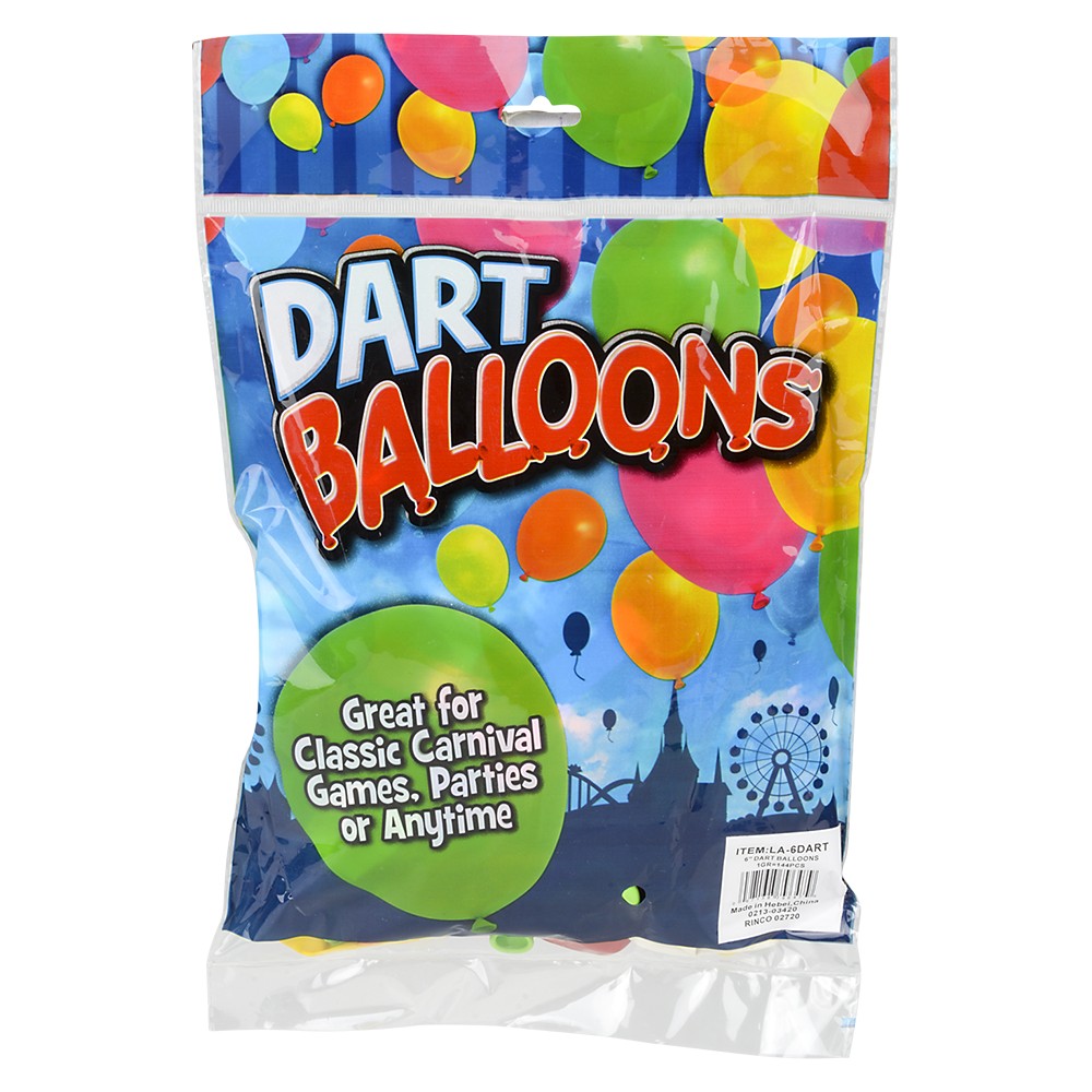Dart Balloon 6" (144 Pc Bag)