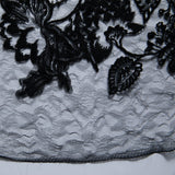 1 Yard Tulle Lace Fabric Embroidered Sequins Ornate Design Elegant Look 50" Wide