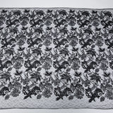 1 Yard Tulle Lace Fabric Embroidered Sequins Ornate Design Elegant Look 50" Wide