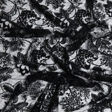 1 Yard Tulle Lace Fabric Embroidered Sequins Ornate Design Elegant Look 50" Wide