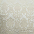 Lafayette Cotton Polyester Fabric - Embossed Damask Pattern, Natural Washed, 64" Width (1 Yard)