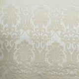 Lafayette Cotton Polyester Fabric - Embossed Damask Pattern, Natural Washed, 64" Width (1 Yard)