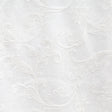 Lana Fabric Polyester Fabric - Embroidered Floral Sheer, 110" Width (1 Yard)