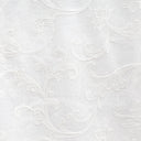 Lana Fabric Polyester Fabric - Embroidered Floral Sheer, 110" Width (1 Yard)
