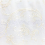 Lana Fabric Polyester Fabric - Embroidered Floral Sheer, 110" Width (1 Yard)