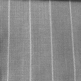 Lane Striped Linen Blend Fabric - Gray, Charcoal, Beige Horizontal Stripes, 55" Width (1 Yard)