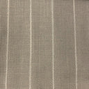 Lane Striped Linen Blend Fabric - Gray, Charcoal, Beige Horizontal Stripes, 55" Width (1 Yard)