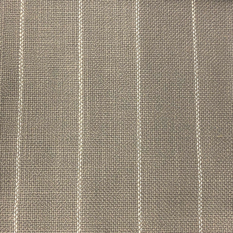 Lane Striped Linen Blend Fabric - Gray, Charcoal, Beige Horizontal Stripes, 55" Width (1 Yard)