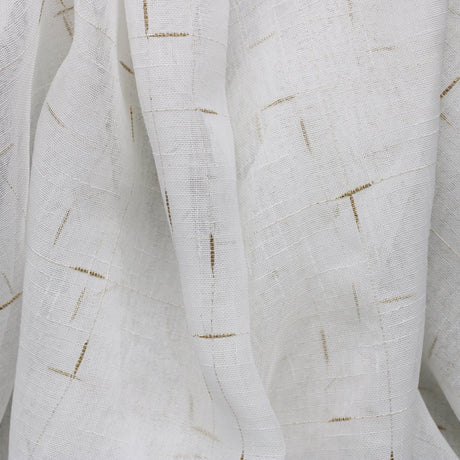 Lara Polyester Fabric - Light Weight Sheer, Metallic Specks, 118" Width (1 Yard)