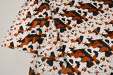 Big Brown Calf Polyester Satin Fabric - Brown Animal Print, 58/60" Width (1 Yard)