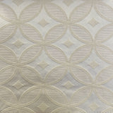 Lately Embossed Circular Diamond Jacquard Fabric - Natural/Washed, 60" Width (1 Yard)