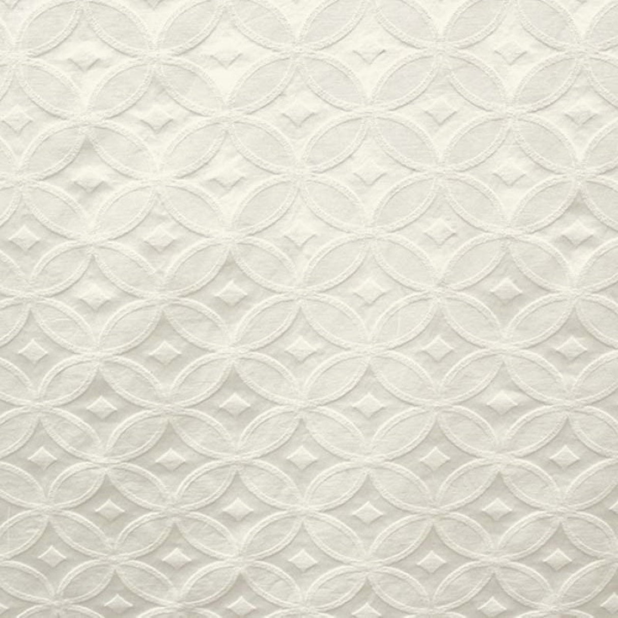 Lately Embossed Circular Diamond Jacquard Fabric - Natural/Washed, 60" Width (1 Yard)