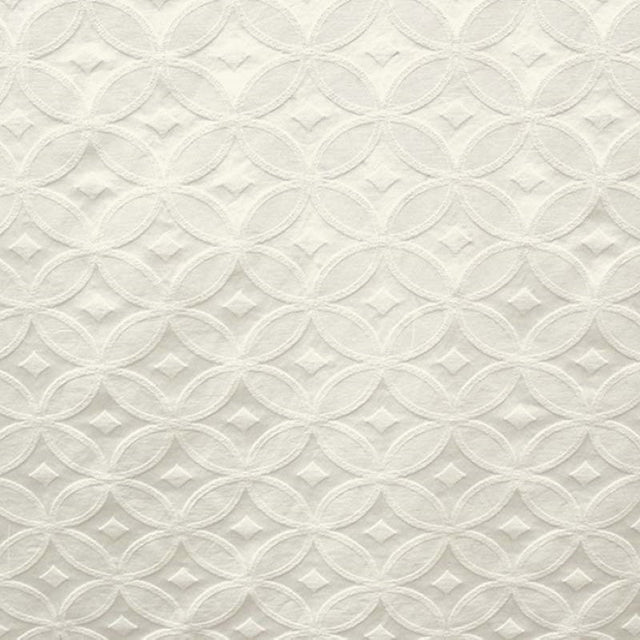 Lately Embossed Circular Diamond Jacquard Fabric - Natural/Washed, 60" Width (1 Yard)