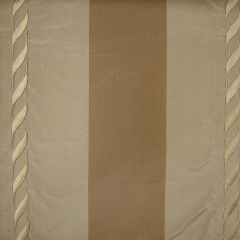 Lauder Silk Fabric - Twist Rope Embroidered Stripe, 54" Width (1 Yard)