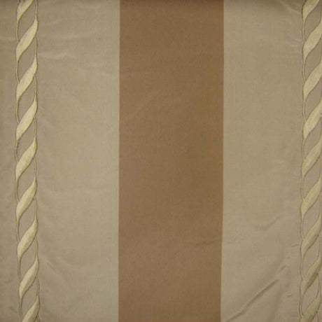 Lauder Silk Fabric - Twist Rope Embroidered Stripe, 54" Width (1 Yard)