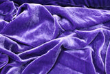 Premium Silk Rayon Velvet Fabric - Azalea, 45" Width (1 Yard)