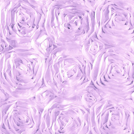 Rosette Satin Lavender Fabric,