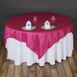 Fuchsia Taffeta Crushed Crinkle Square Overlay 60″ x 60″