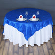Royal Blue Taffeta Crushed Crinkle Square Overlay 72″ x 72″