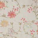 Layla Floral Embroidered Silk Fabric - Apricot, 54" Width (1 Yard)