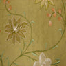 Layla Floral Embroidered Silk Fabric - Apricot, 54" Width (1 Yard)