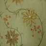 Layla Floral Embroidered Silk Fabric - Apricot, 54" Width (1 Yard)