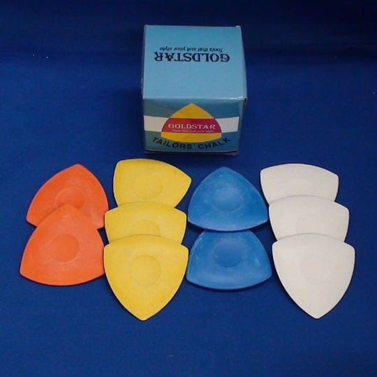 Triangle Chalk - Assorted Colors, Chalk Fabric (10 Pieces)