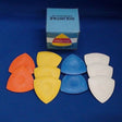 Triangle Chalk - Assorted Colors, Chalk Fabric (10 Pieces)