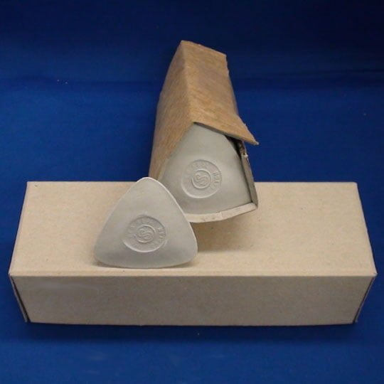 Tailor's Triangle Chalk Clay Fabric - White, Triangle Shape (20 Pieces)