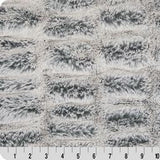 Luxe Cuddle Iced Milan Silver Pine Fabric