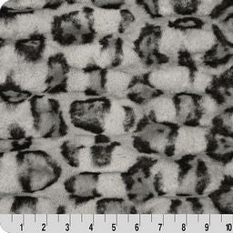 Luxe Cuddle Fabric Milan Clouded Leo Silver