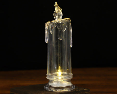 Blank Light Up LED Religious Candle 7.25 Inch DIY Custom Decoration Set of 1