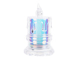 3 Inch x 1.75 Inch Iridescent Sparkly Light Up LED Decoration Candle Pack of 12