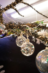 LED String Lights with Clear Balls - 4” Orbs