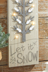 24” LED Holiday Tree Wall Decor