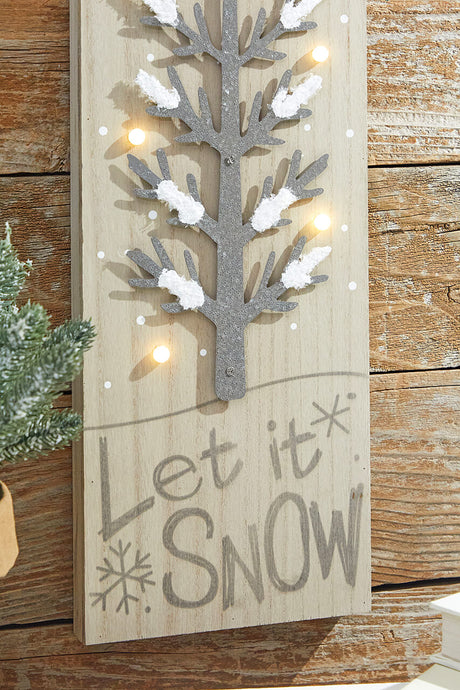 24” LED Holiday Tree Wall Decor