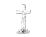 Clear Acrylic Light Up Religious Cross 5.625 Inch Set of 1