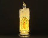 Light Up LED Virgin of Guadalupe Religious Candle 7.25 Inch Set of 1