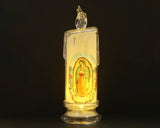 Light Up LED Virgin of Guadalupe Religious Candle 7.25 Inch Set of 1