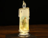 Light Up LED St Judas Religious Candle 7.25 Inch Set of 1