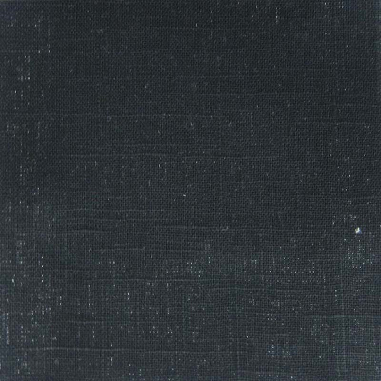 Leeds Linen Blend Fabric - Solid Black, 57" Width (1 Yard)