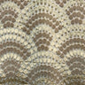 Lennix Cut Velvet Fabric - Scallop Multi-Colored, 55" Width (1 Yard)