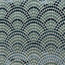 Lennix Cut Velvet Fabric - Scallop Multi-Colored, 55" Width (1 Yard)