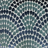 Lennix Cut Velvet Fabric - Scallop Multi-Colored, 55" Width (1 Yard)